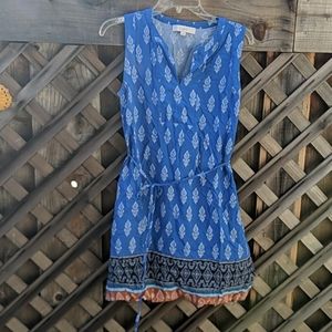 Blue shift dress